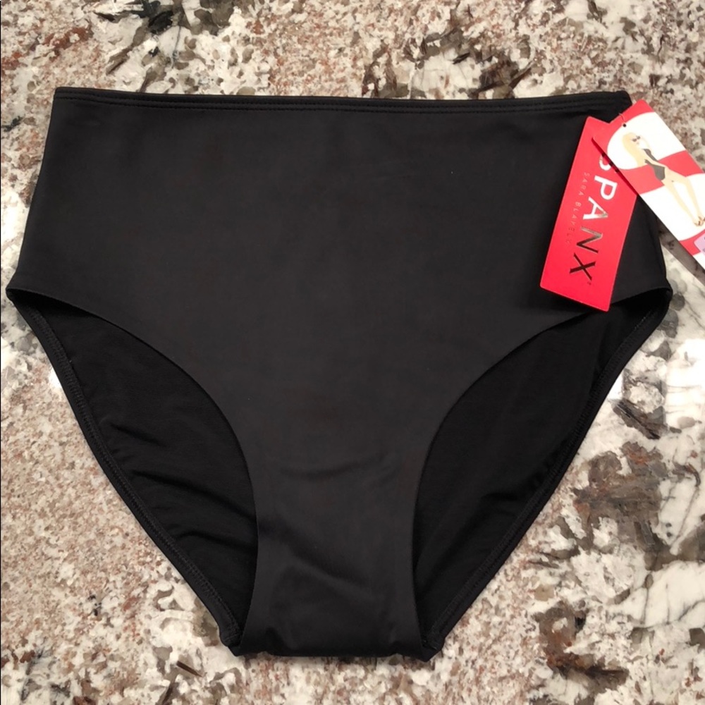 Spanx NWT mid-waisted swim bottom shaping suit